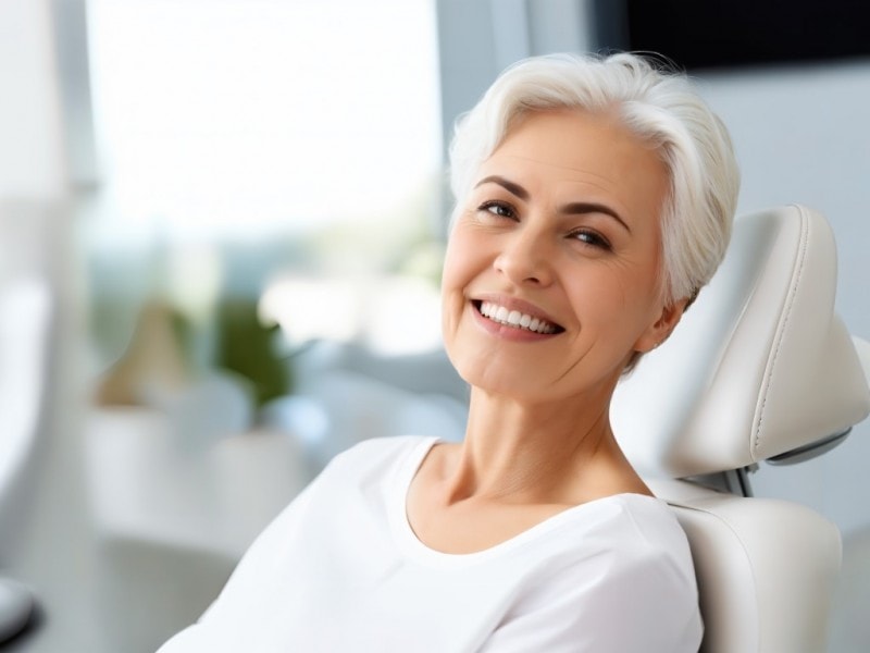 smiling older patient